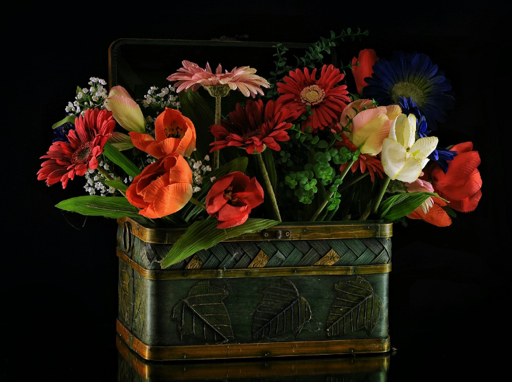 절화줄기 고정방법