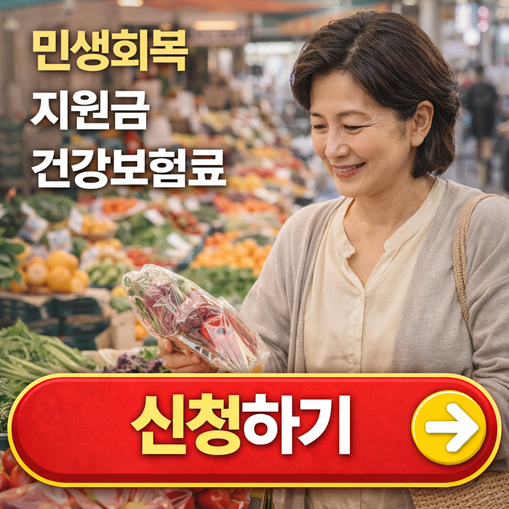 민생회복 지원금 4인가족 건강보험료