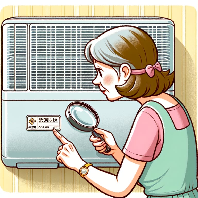 엘지 (LG 휘센) 에어컨 모델명·사양 쉽게 확인하는 방법