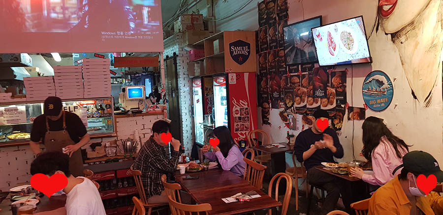양키스 버거 내부 전경3