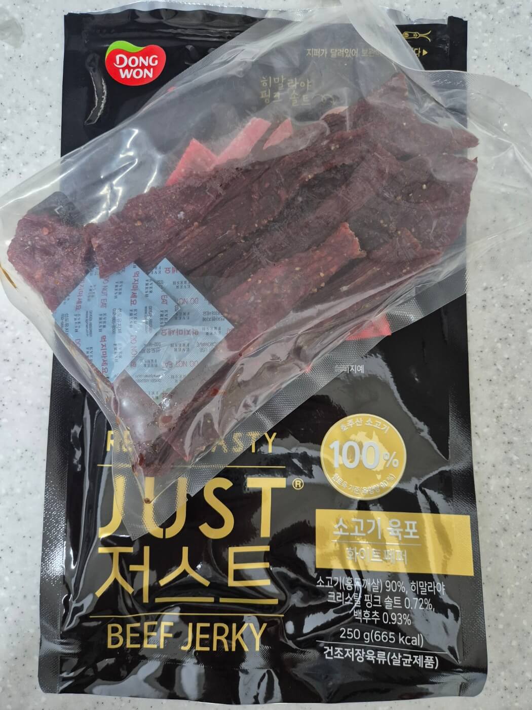 동원 저스트 소고기육포 화이트페퍼