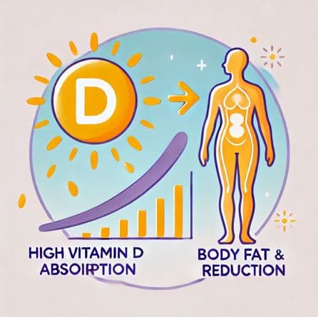 비타민 D 흡수율과 체지방 감소의 관계