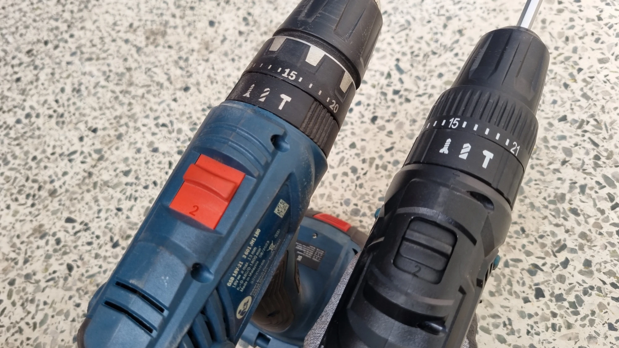 드릴 모드 설정 모습