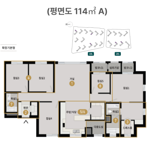 청주 센텀 푸르지오 자이 평면도