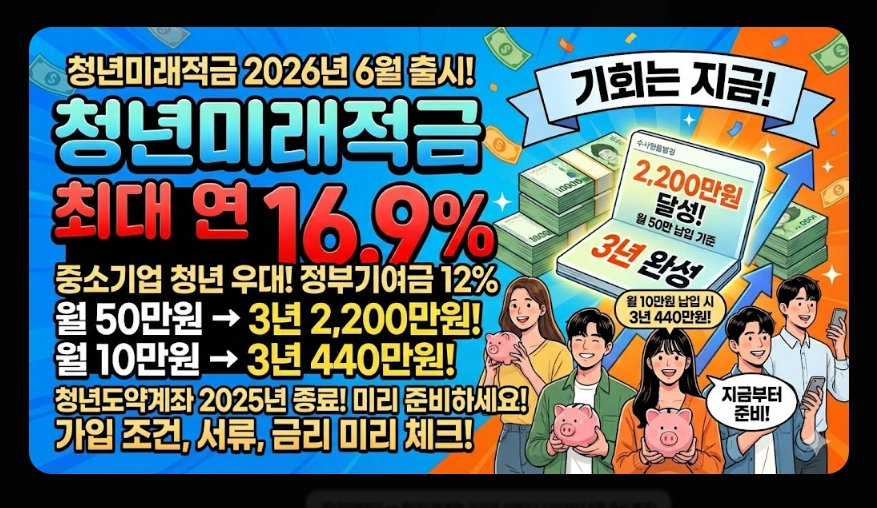 청년미래적금(청년도약계좌, 우대형 조건, 은행별 금리)(+ 최대 금리)