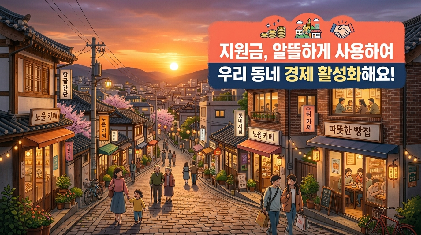 고유가 피해지원금의 현명한 소비를 통한 지역 소상공인 상생 마무리