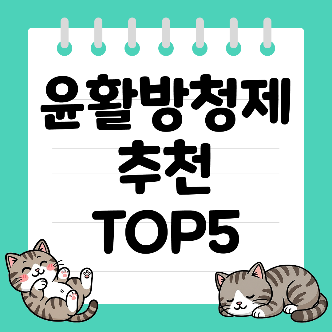 녹 방지와 부드러운 작동을 위한 윤활방청제 추천 순위 TOP5