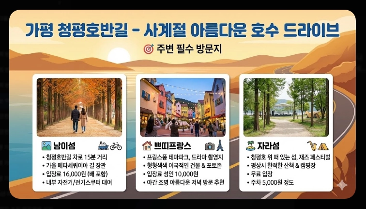 서울 근교 당일치기 드라이브 코스 BEST 5 (2026 최신)