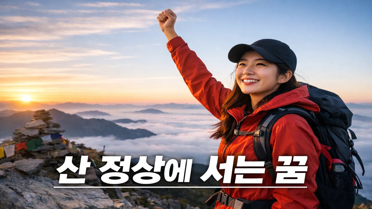 산 정상에 서는 꿈