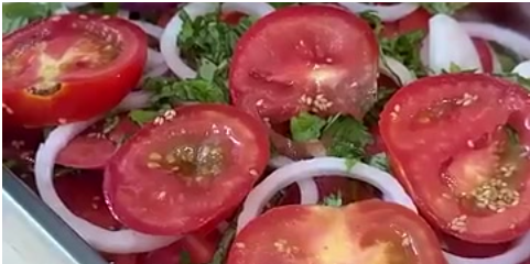 토마토 마리네이드 완성모습