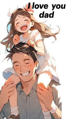 딸을-목마태워주며-함박-웃음을-=짓는-딸과-아빠