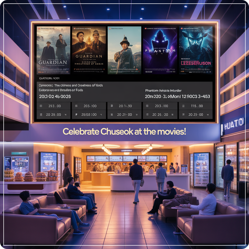 2025 추석연휴 영화 편성표 - 날짜별·채널별 한눈에