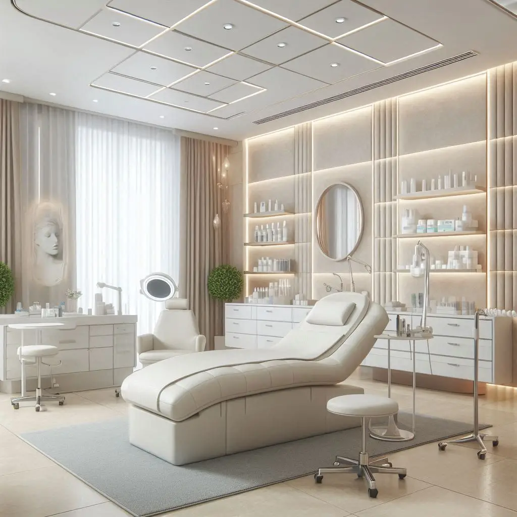 피부,체형관리 샵 배경