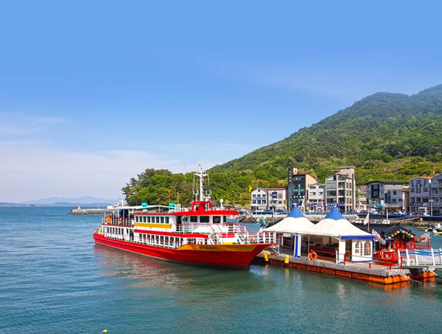 남해대교 유람선