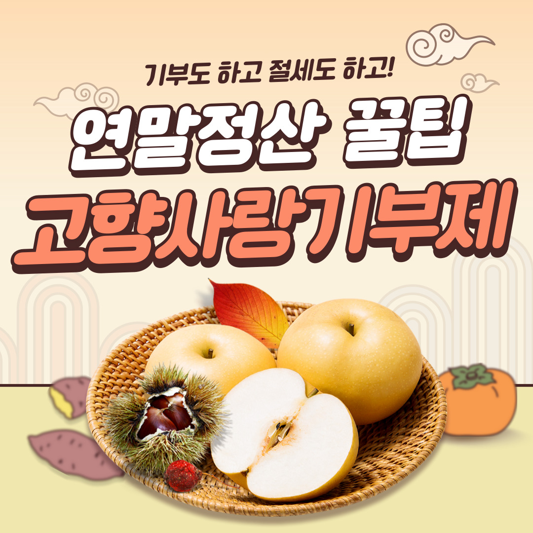 연말정산 꿀팁 고향사랑기부제