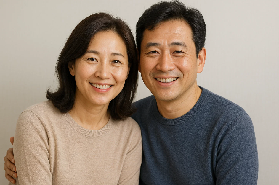 40대 부부의 사진