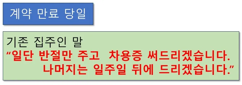 전세 이사 규칙