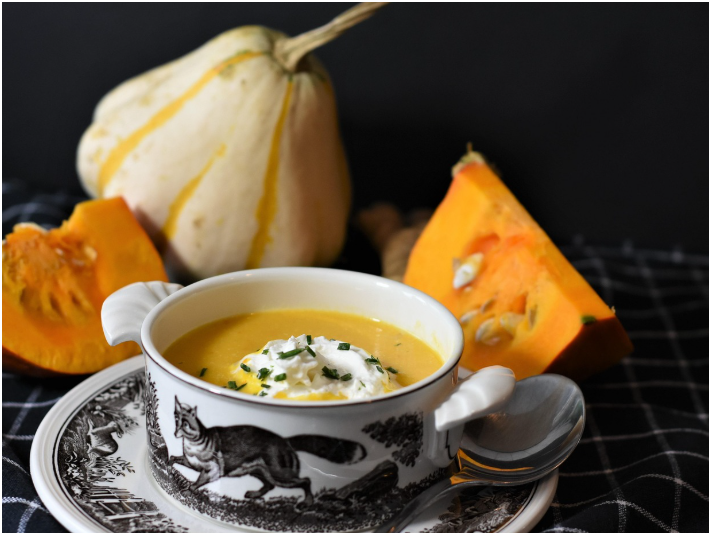 냄비 하나로 만드는 부드러운 고구마 크림 수프