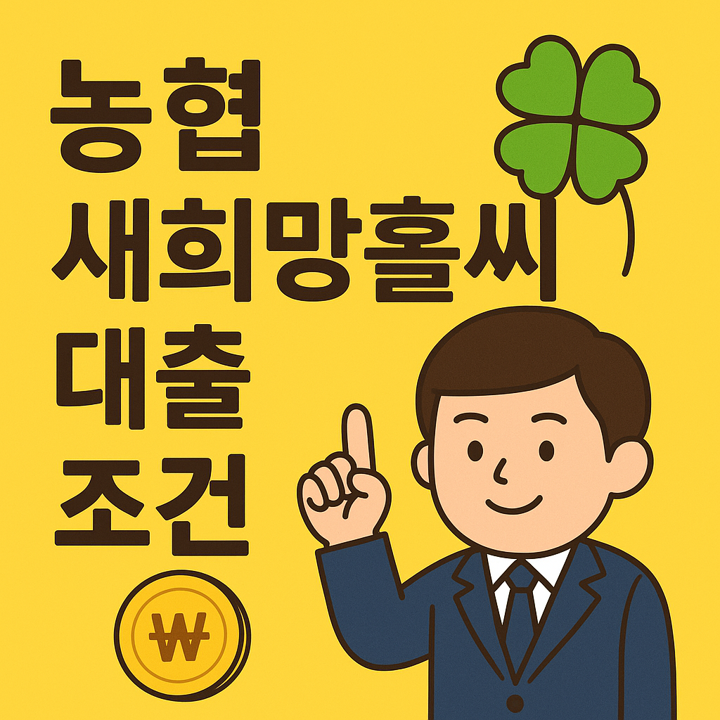 농협 새희망홀씨 대출 조건