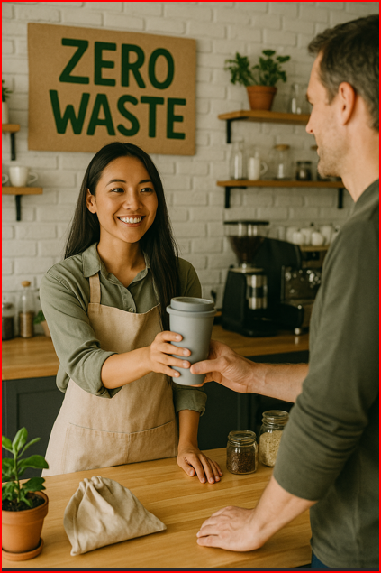 제로 웨이스트 카페 사진