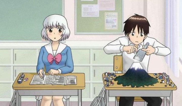 옆자리 세키군 애니메이션 장면