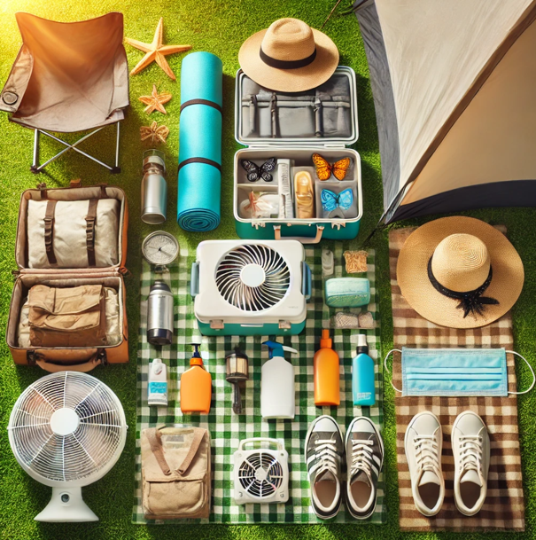 여름 캠핑 준비물 사진