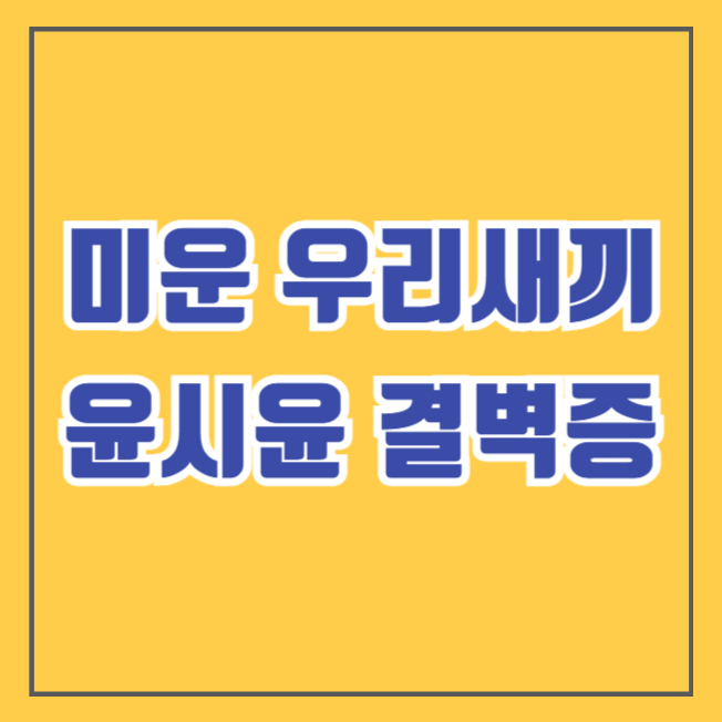 미운 우리새끼 윤시윤 결벽증