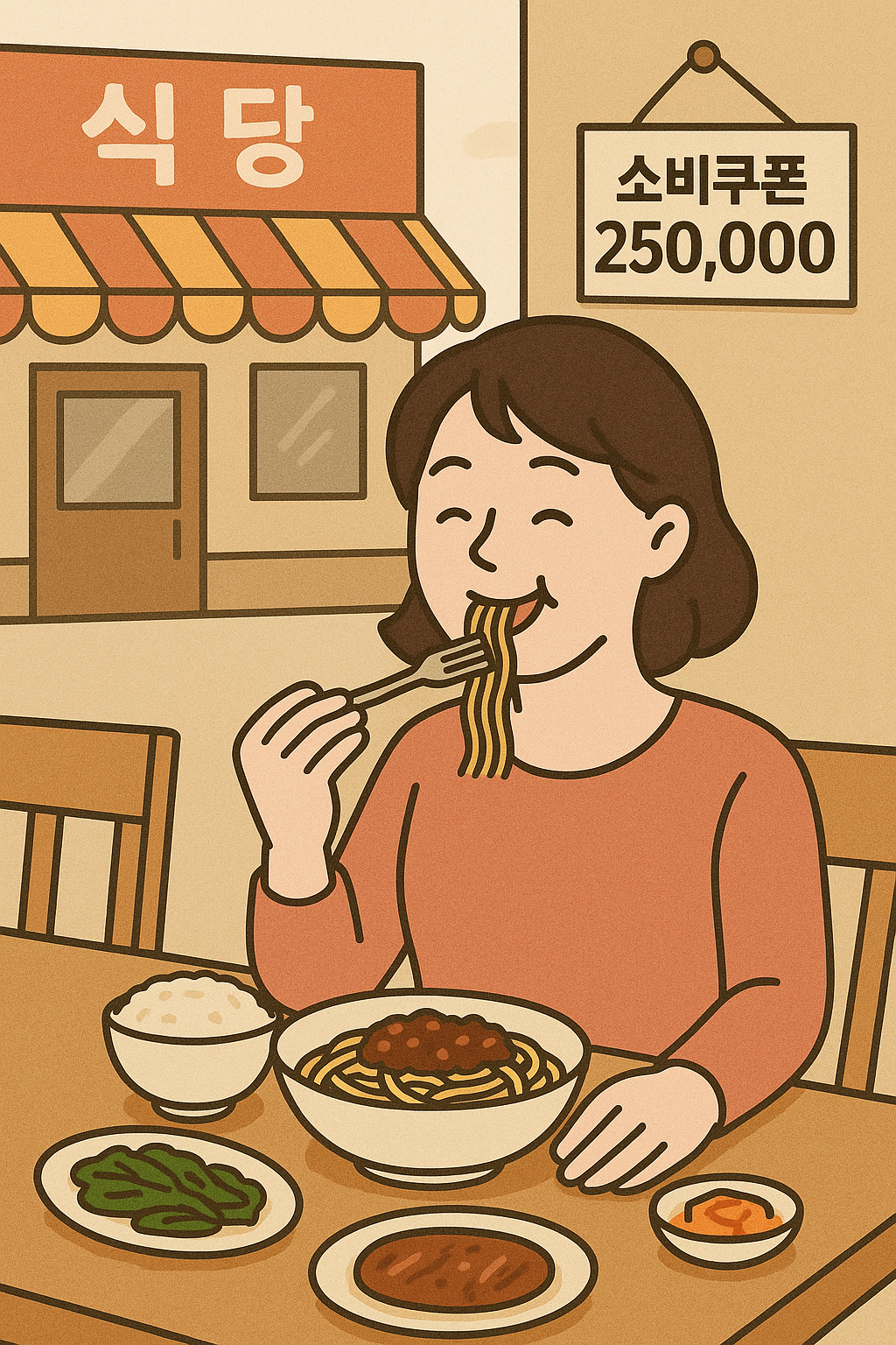 음식점, 식당에서 사용
