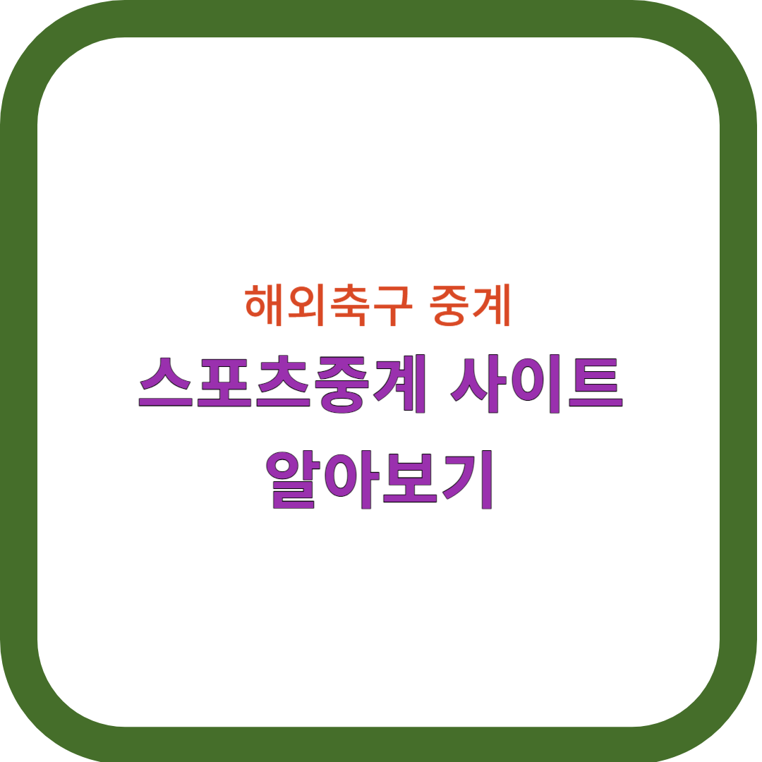 스포츠중계