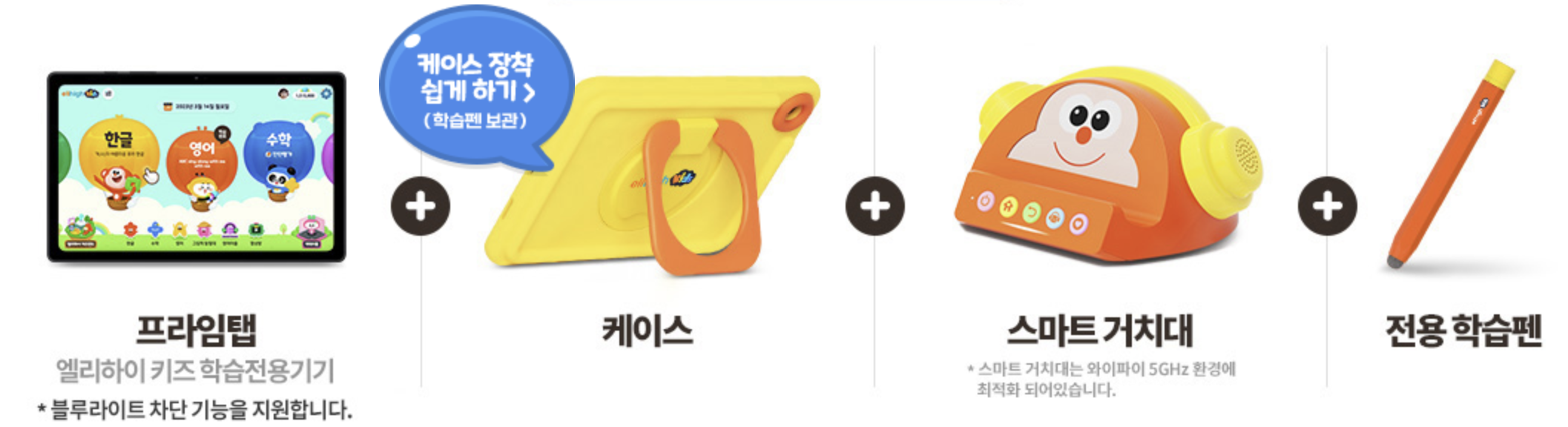 엘리하이키즈-구성품