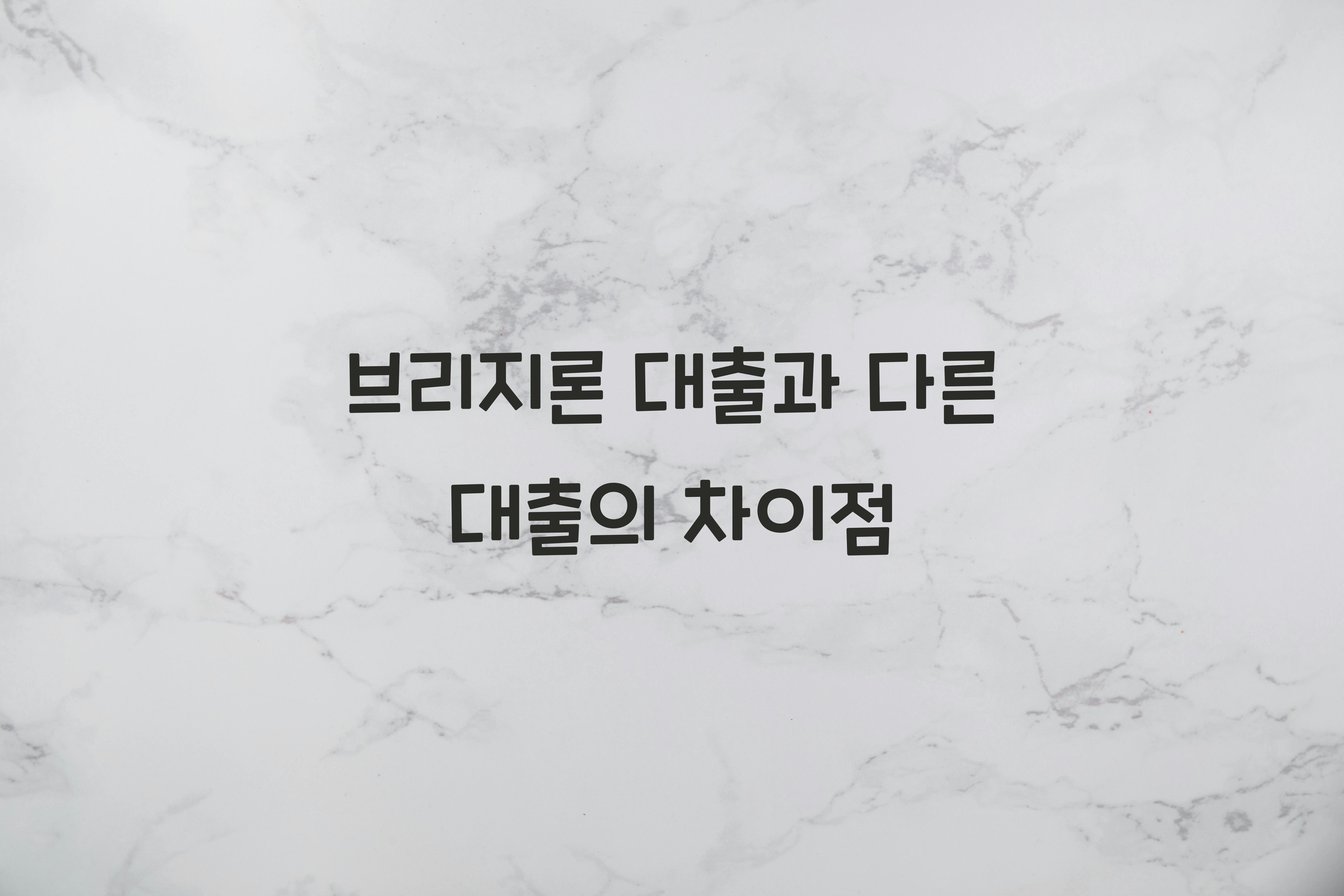 브리지론 대출