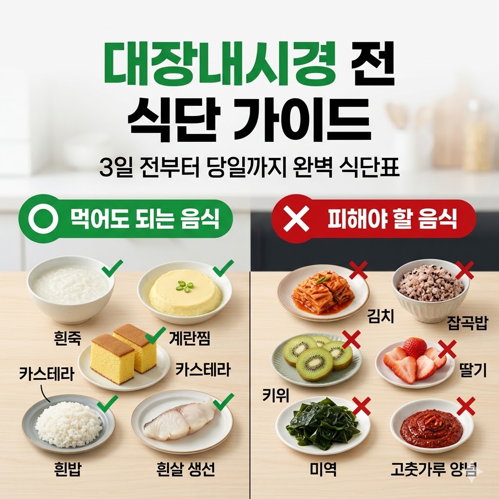 대장내시경 전 먹어도 되는음식