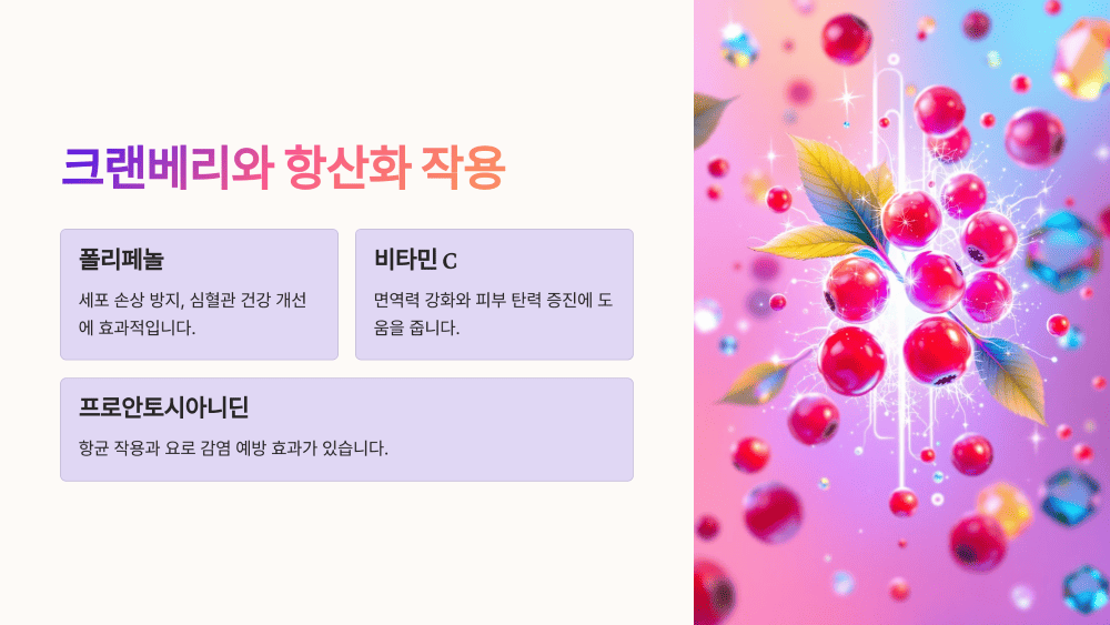 크랜베리와 항산화 작용