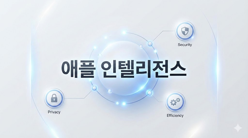 애플 인텔리전스 생태계의 핵심 구조와 전략적 인포그래픽