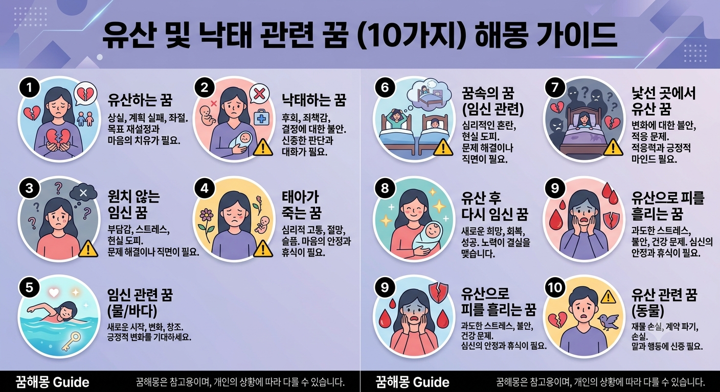 유산 및 낙태 관련 꿈 10가지