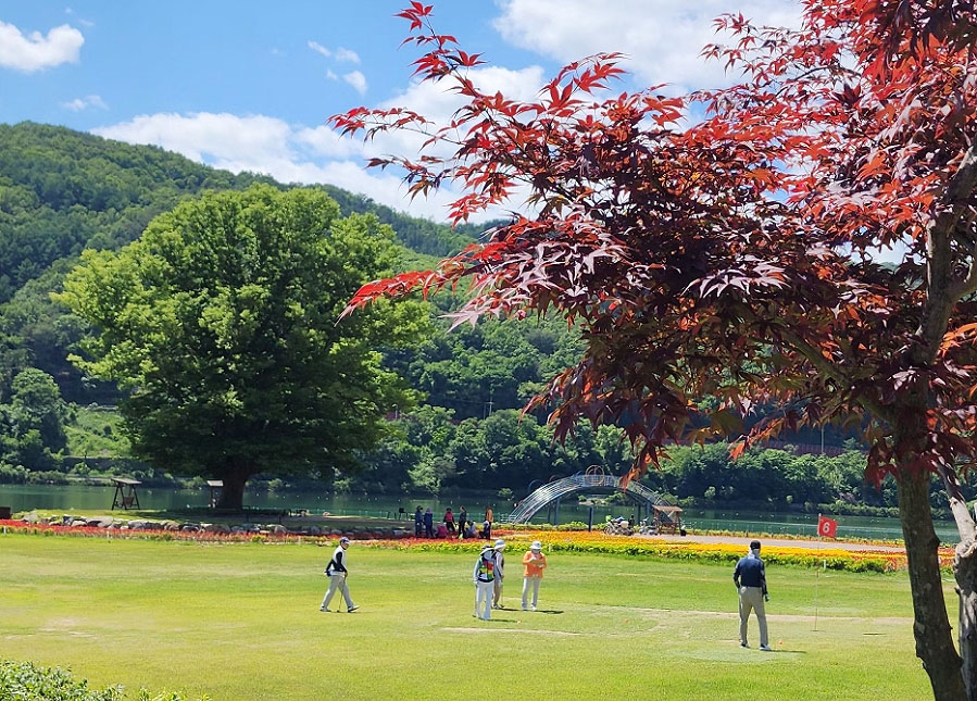 화천산천어파크골프장. 위치: 강원도 화천군 하남면 거례리 473-3