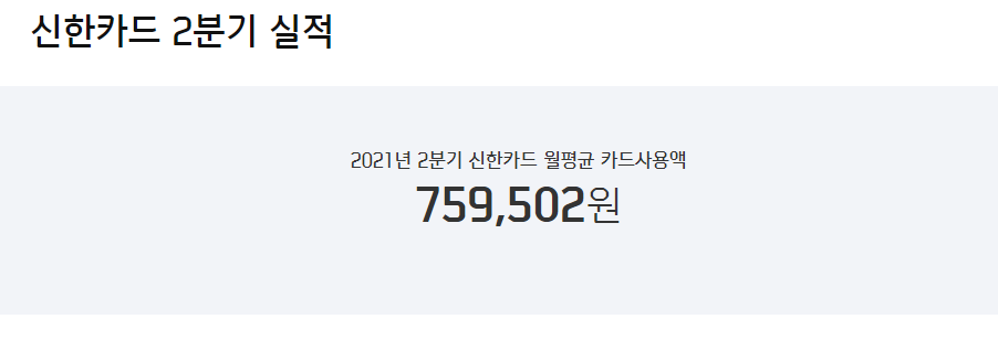 2분기 카드 평균 실적
