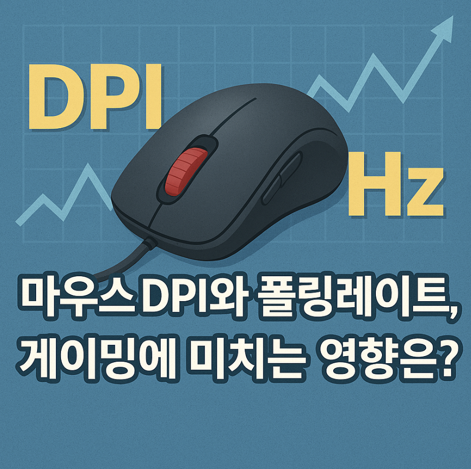 마우스 DPI와 폴링레이트, 게이밍에 미치는 영향은?