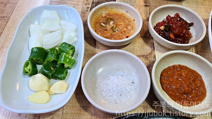 북실네평양찹쌀순대-밑반찬