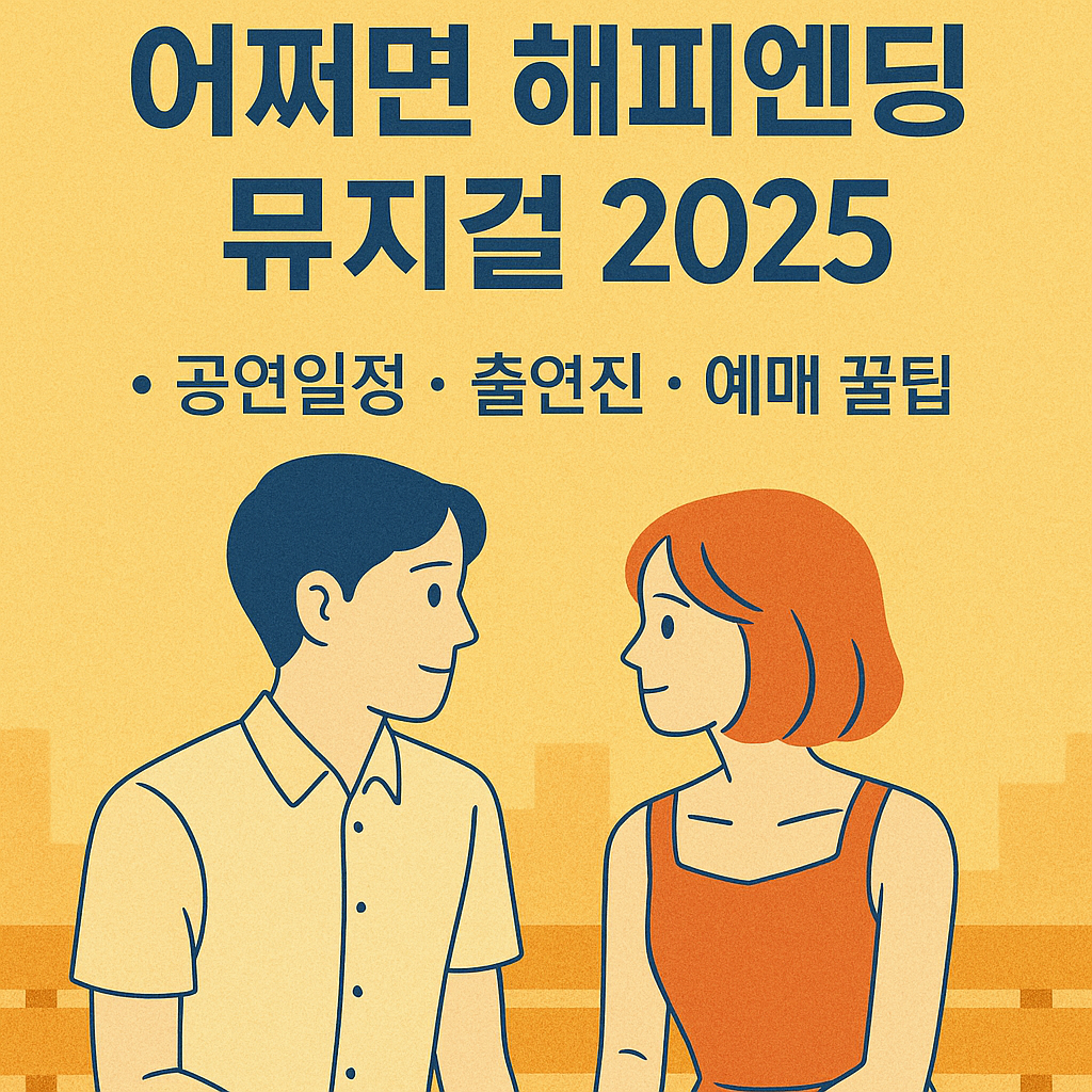 어쩌면 해피앤딩 뮤지컬 2025 - 공연일정, 출연진, 예매 꿀팁 총정리