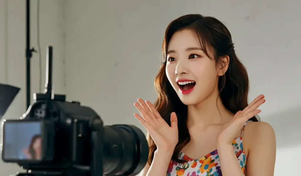 유튜브 방송 촬영을 하는 모습