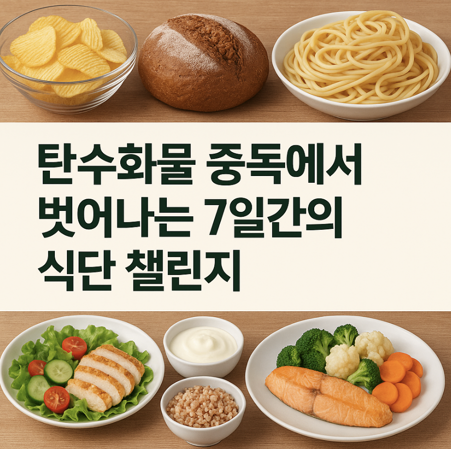 탄수화물 중독에서 벗어나는 7일간의 식단 챌린지