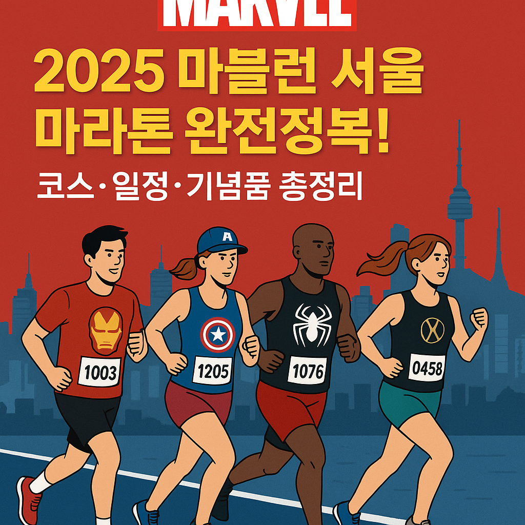 2025년 마블런 서울 마라톤 완전정복! 코스&middot;일정&middot;기념품 총정리 관련 사진