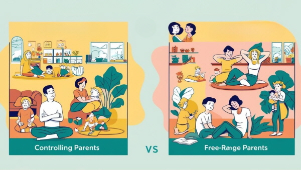 통제와 자유의 기준 차이에 관한 그림