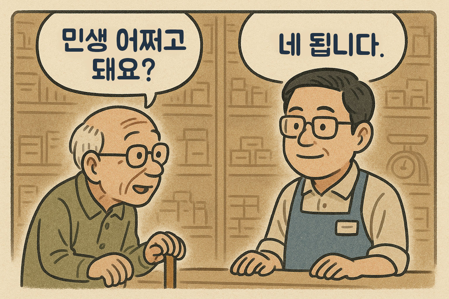 민생 어쩌고
