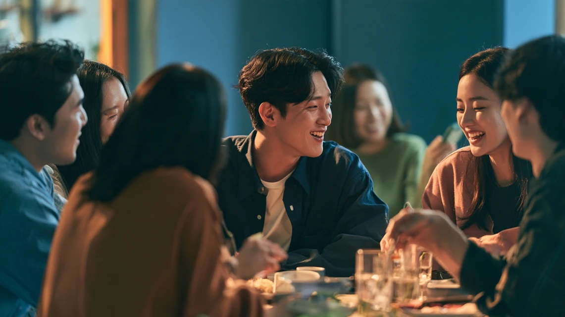 모임에 자연스럽게 스며든 사람