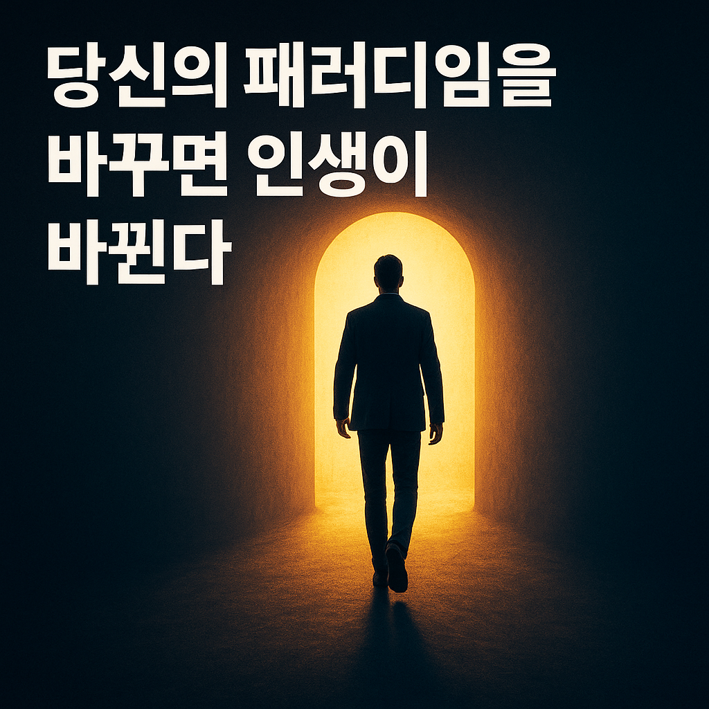 "빛을 향해 걸어가는 인물 – 패러다임의 전환과 삶의 변화"