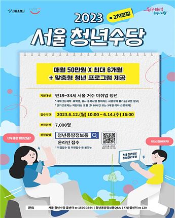 서울시 2차 청년수당 신청자격 및 신청방법