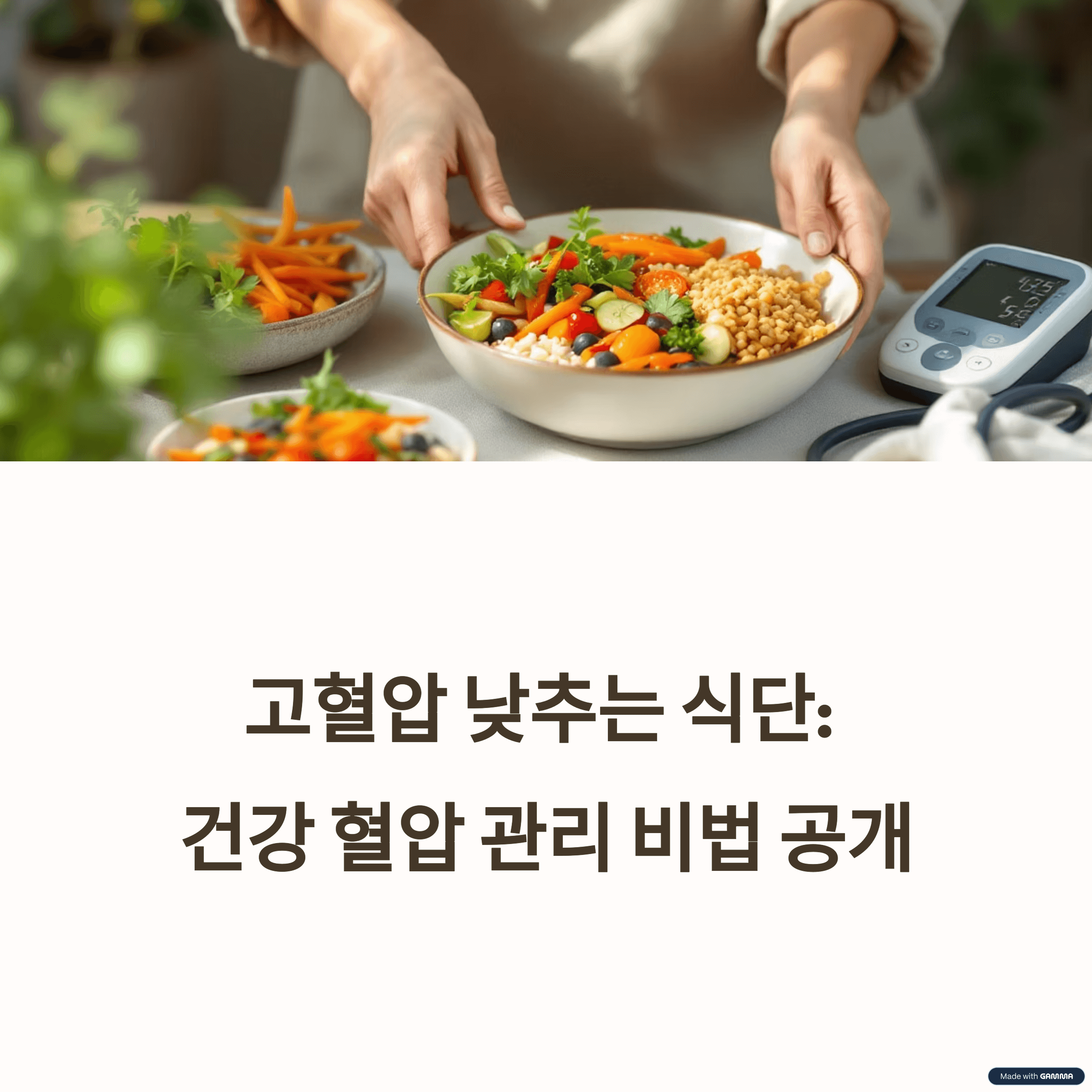 고혈압 낮추는 식단: 현실적인 혈압 관리 방법, 건강 식단 공개