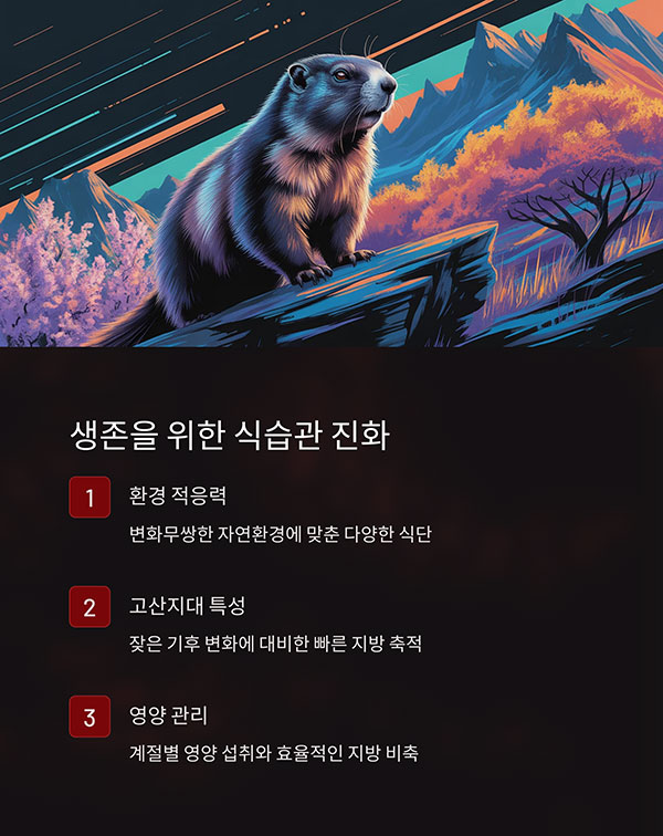 생존을 위한 식습관의 진화